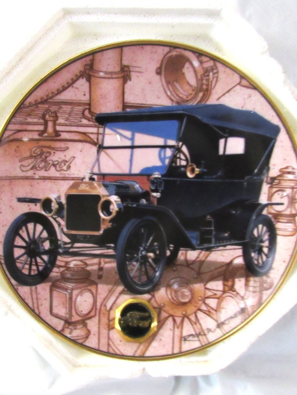 Vintage Ford Model T Plate, from the Franklin Mint.